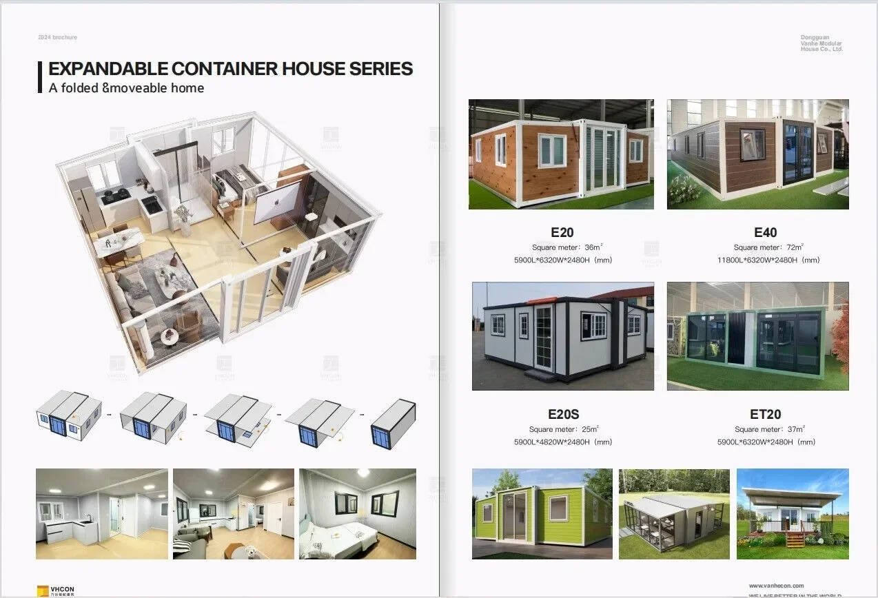 Sustainable Living Home - Customized Case Prefabricate Pieghevoli Foldable Cafe